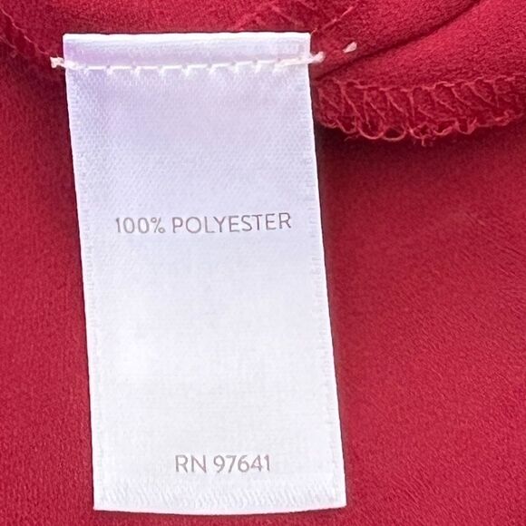 EUC J Jill thin hidden button pleated blouse Size M - Picture 4 of 6